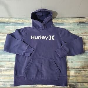 Hurley Hoodie Sweatshirt Youth Kids Boys XL 18/20 Navy Blue Pullover